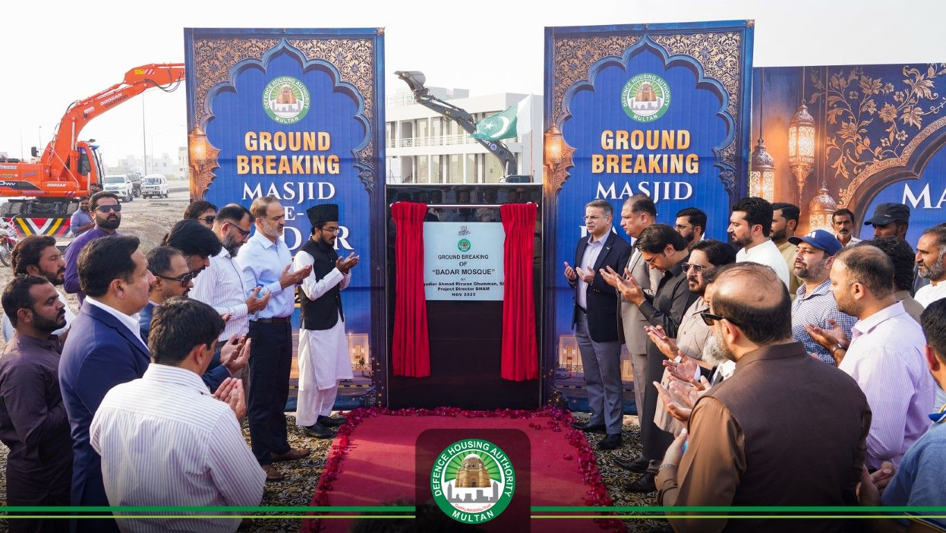Groundbreaking of Masjid-e-Badar DHA MULTAN